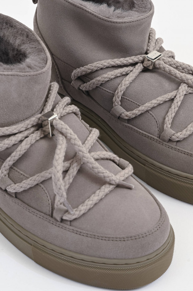 Inuikii Lammfell-Boot CLASSIC LOW in Grau