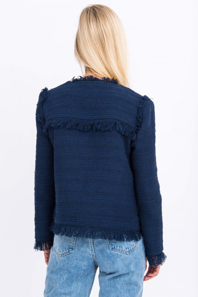 IQ+ Berlin Bouclé Jacke in Navy