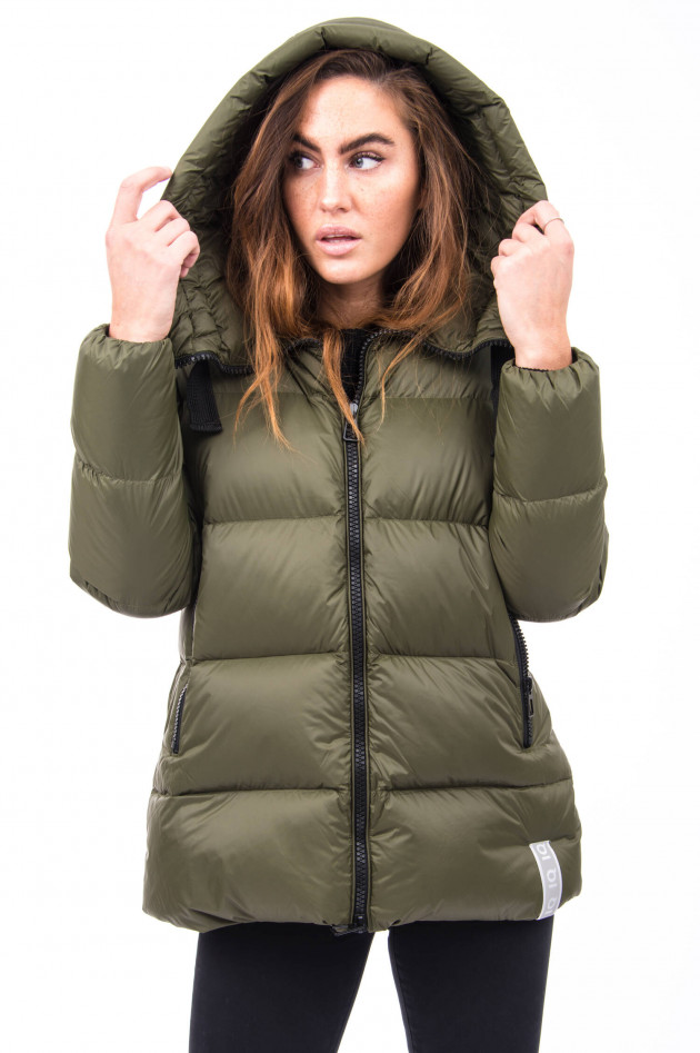 IQ+ Berlin Daunen-Steppjacke in Oliv