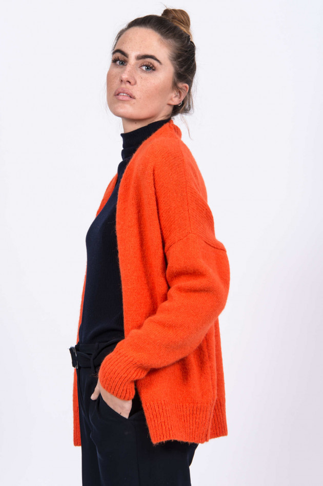 IQ+ Berlin Oversized Strickjacke in Orange