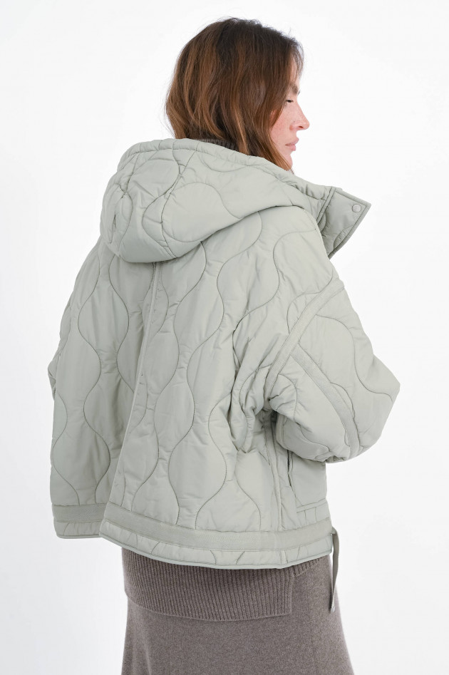 IQ Studio Outdoor Jacke mit Wellen-Stepp-Optik in Sage