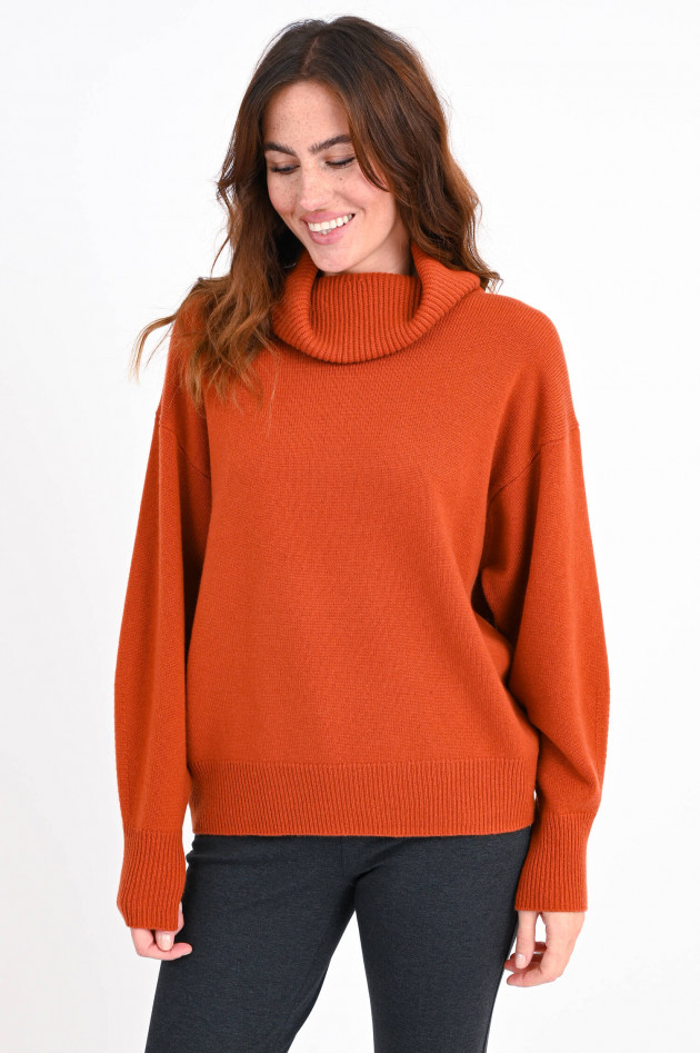 Iris von Arnim  Cashmere Rollkragenpullover MATIJA in Terracotta