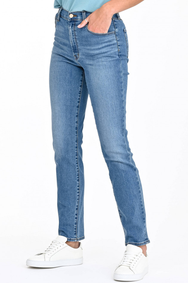 J-Brand  Jeans TEAGAN HIGH-RISE STRAIGHT in Mittelblau