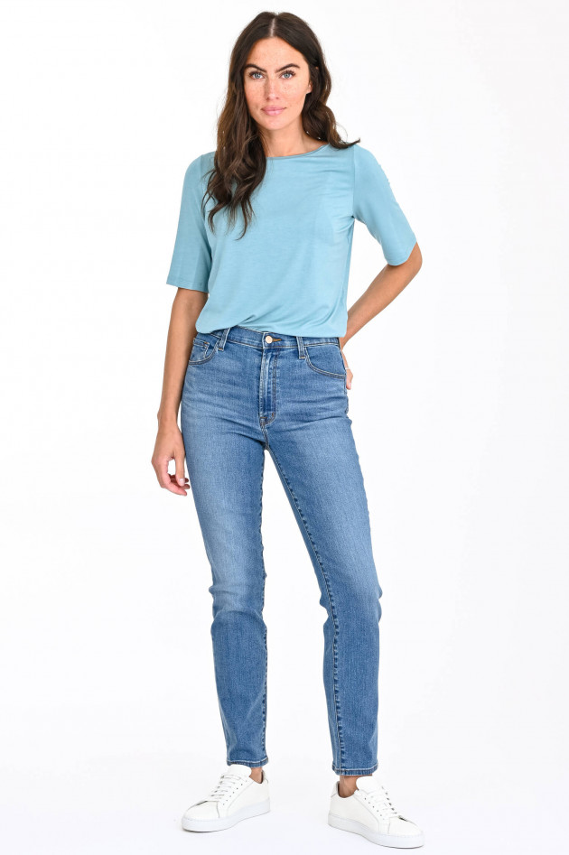 J-Brand  Jeans TEAGAN HIGH-RISE STRAIGHT in Mittelblau