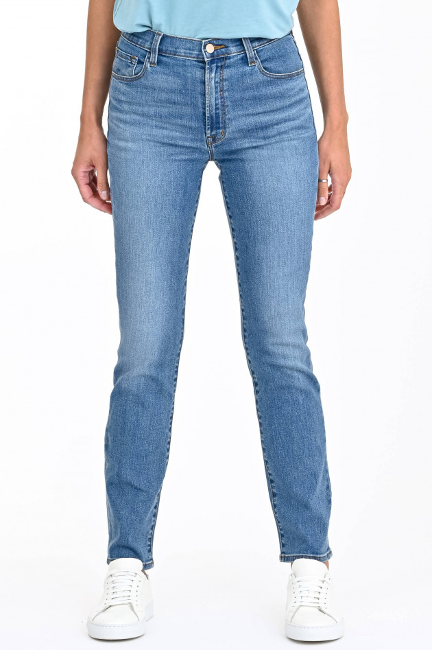 J-Brand  Jeans TEAGAN HIGH-RISE STRAIGHT in Mittelblau