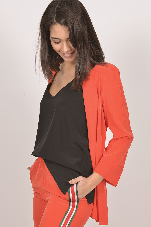 Jadicted Blazer aus Seide in Rot