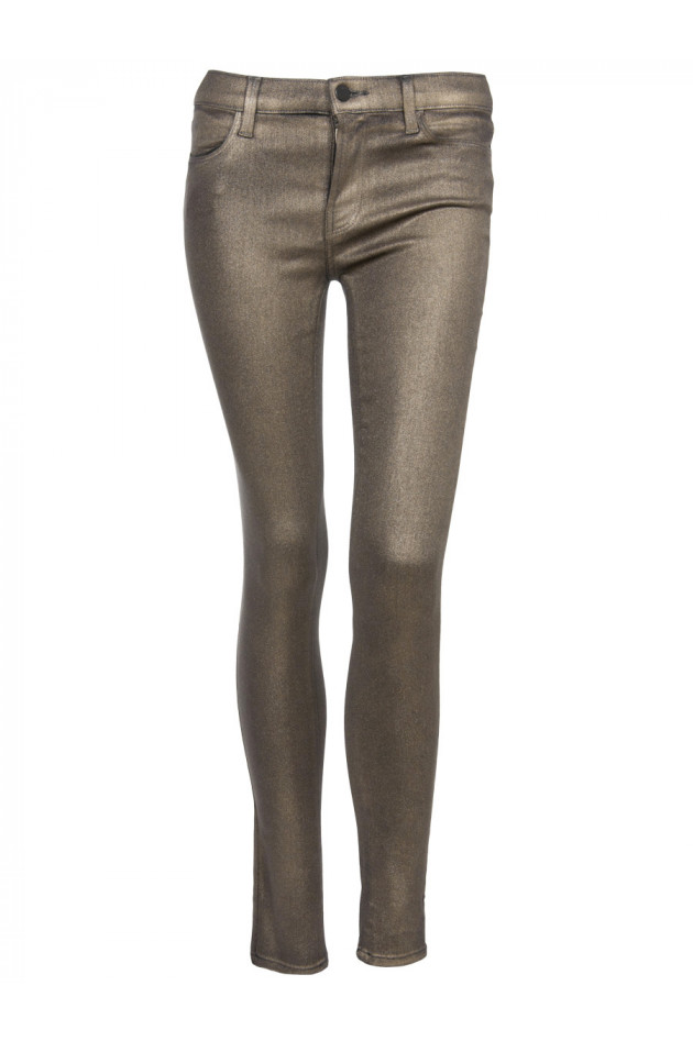 JBrand Jeans Gold Metal Coated Super Skinny