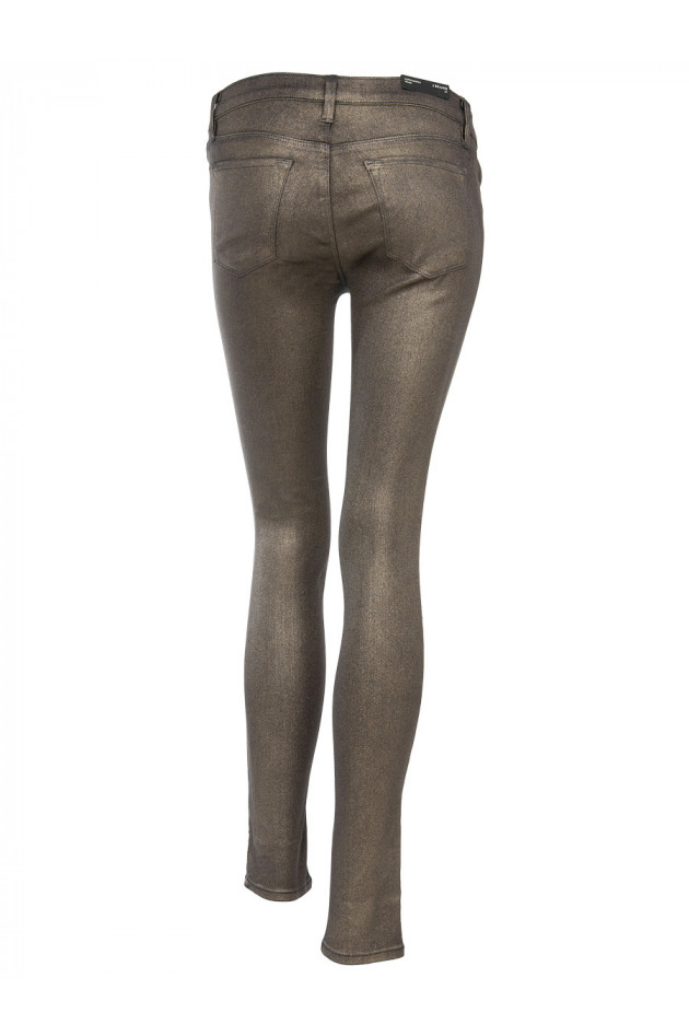 JBrand Jeans Gold Metal Coated Super Skinny