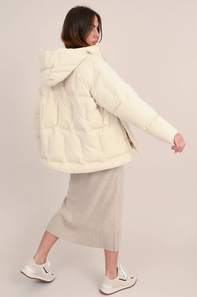 JNBY Oversize Daunenjacke mit Zipp-Details in Natur