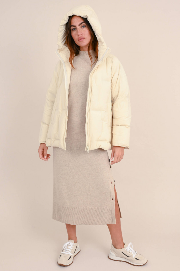 JNBY Oversize Daunenjacke mit Zipp-Details in Natur