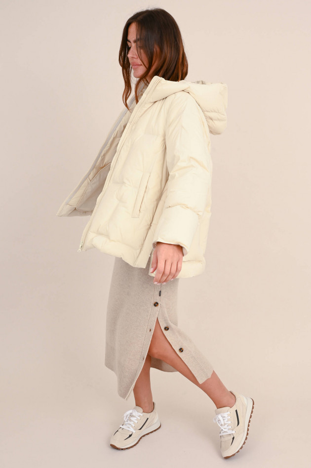 JNBY Oversize Daunenjacke mit Zipp-Details in Natur