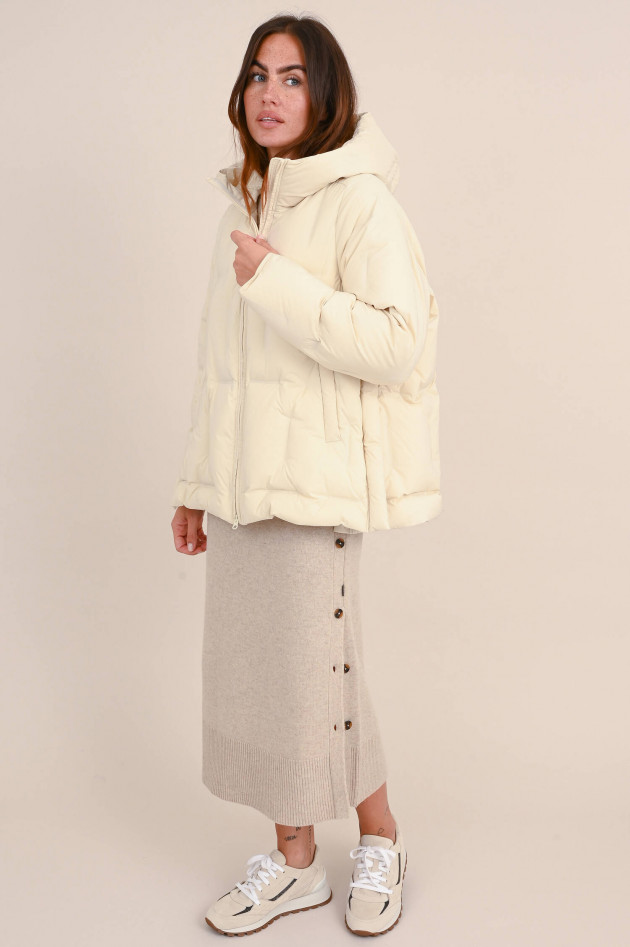 JNBY Oversize Daunenjacke mit Zipp-Details in Natur