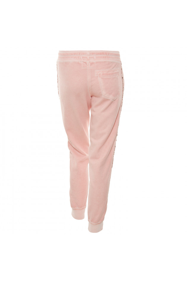 Better Rich Jogginghose mit Pailletten in Rosa