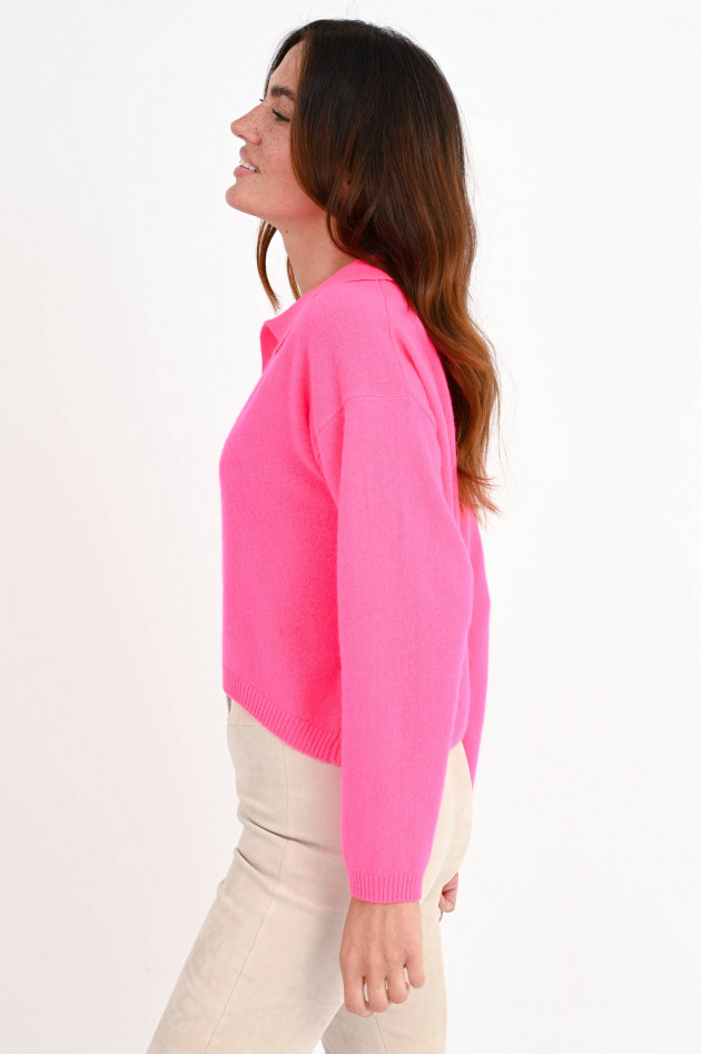 Jumper 1234 Cashmere Strickpullover in Neonpink