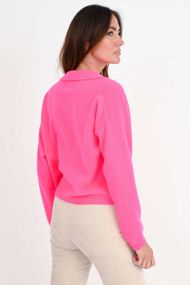 Jumper 1234 Cashmere Strickpullover in Neonpink