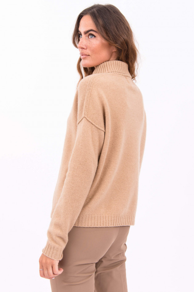 Jumper 1234 Rollkragenpullover aus Kaschmir in Camel