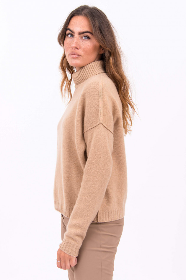 Jumper 1234 Rollkragenpullover aus Kaschmir in Camel