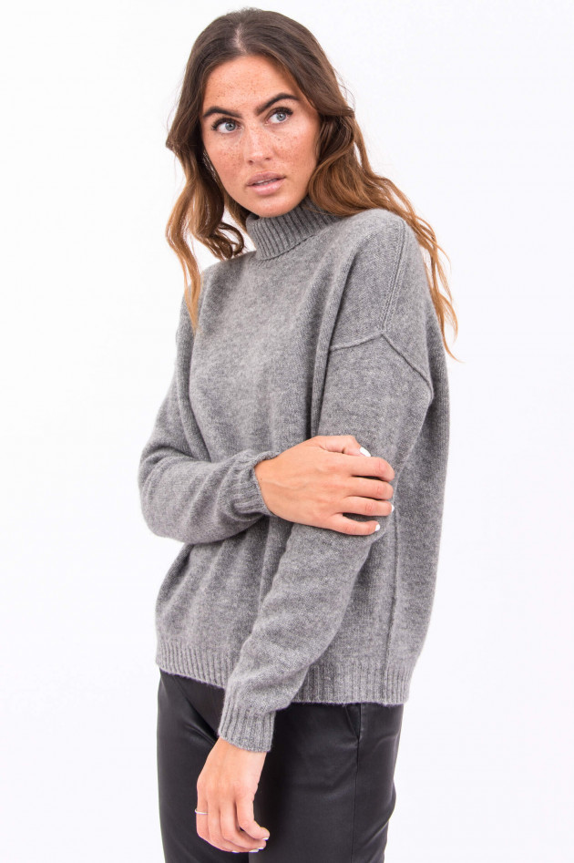 Jumper 1234 Rollkragenpullover mit Kaschmir in Grau