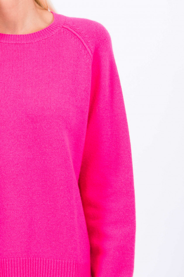Jumper 1234 Kaschmir Pullover in Neon-Pink