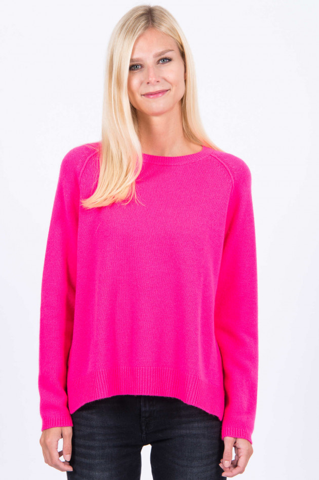 Jumper 1234 Kaschmir Pullover in Neon-Pink