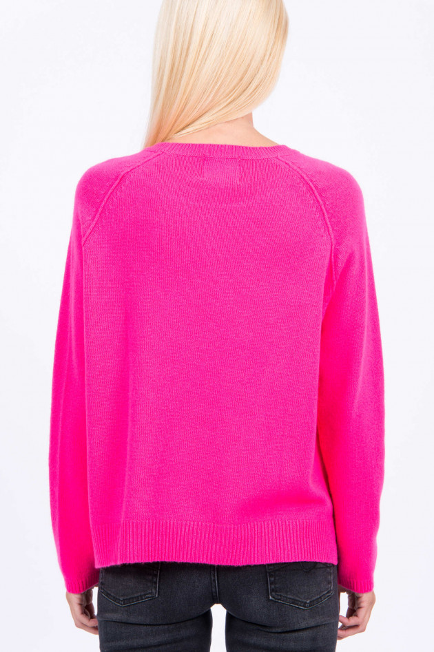 Jumper 1234 Kaschmir Pullover in Neon-Pink