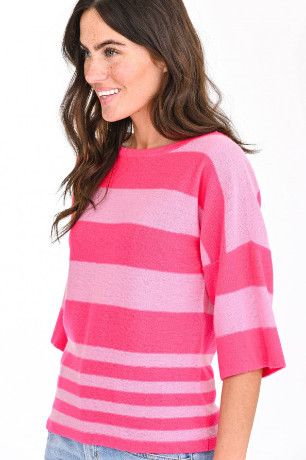 Jumper 1234 Kaschmir Strickpullover in Rosa/Pink