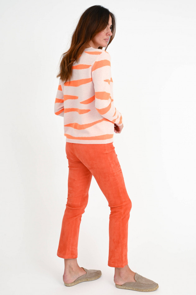 Jumper 1234 Cashmere Pullover in Orange/Rosa