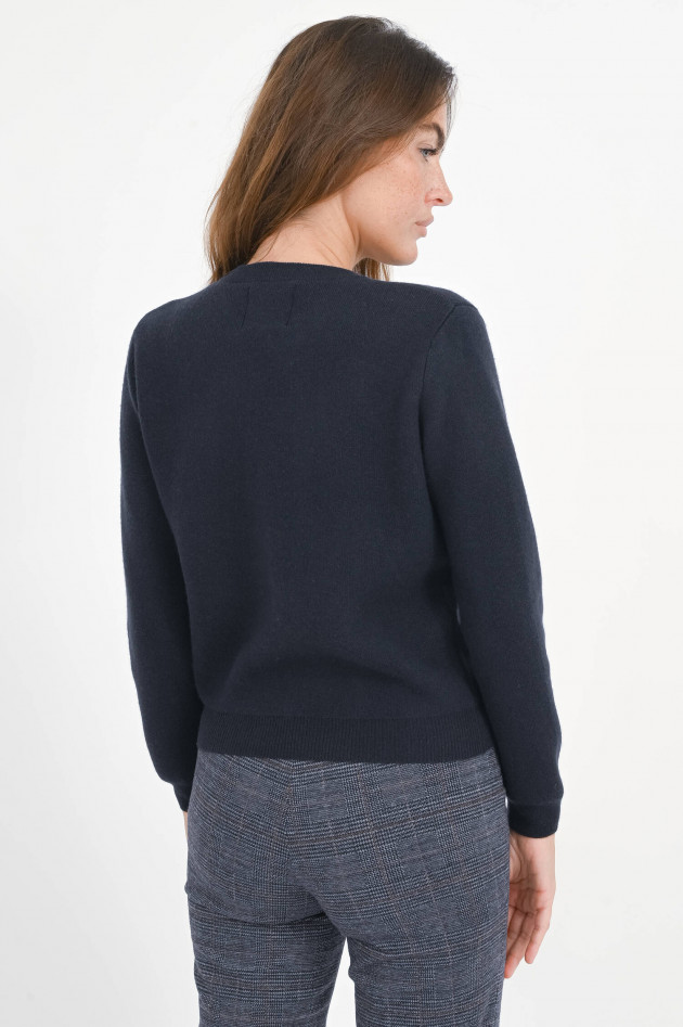 Jumper 1234 Woll-Strickjacke in Dark Ink