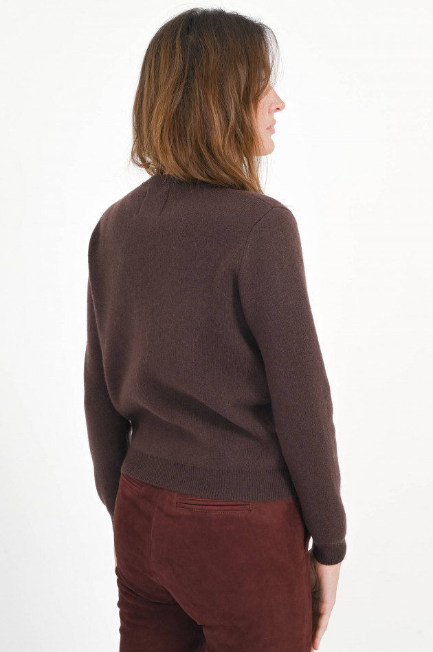 Jumper 1234 Woll-Strickjacke in Latte