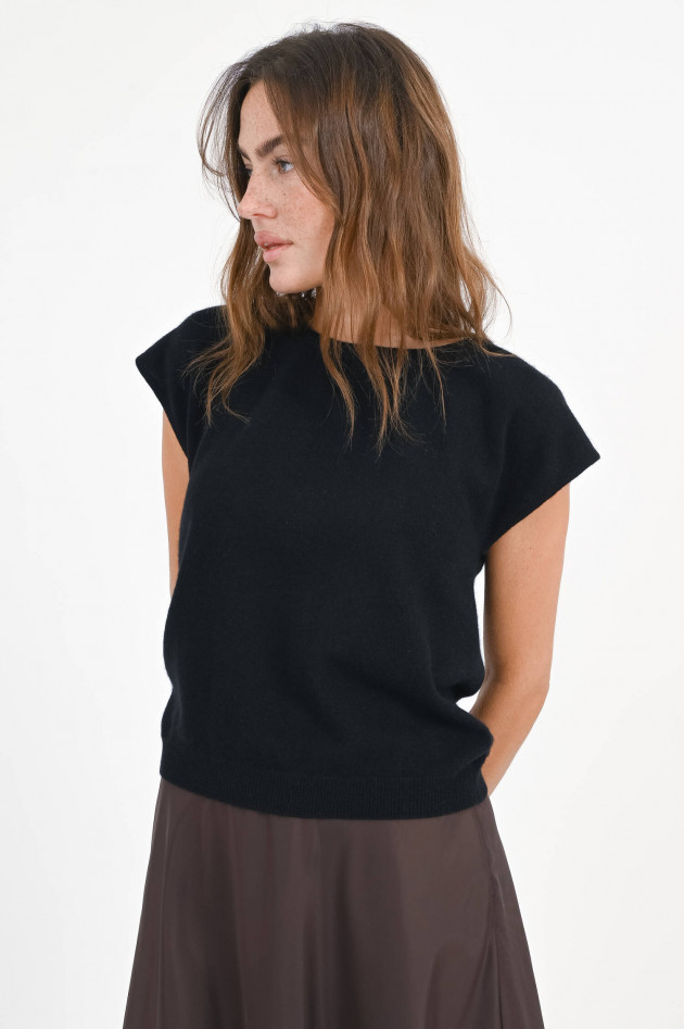 Jumper 1234 Cashmere T-Shirt in Pure Black
