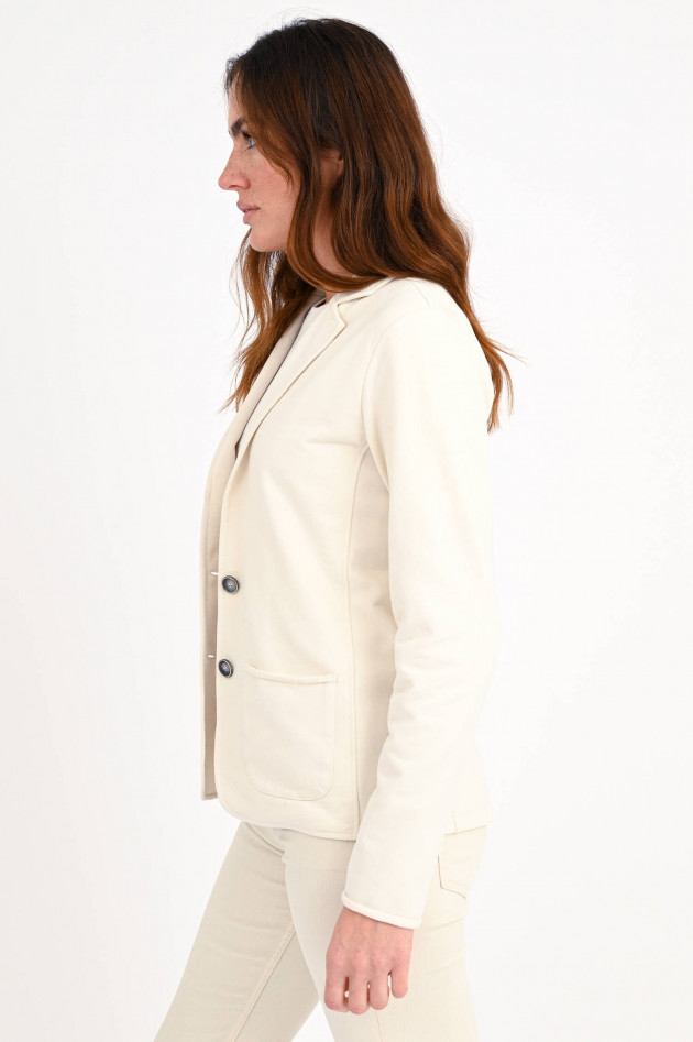 Juvia Jersey Blazer in Creme