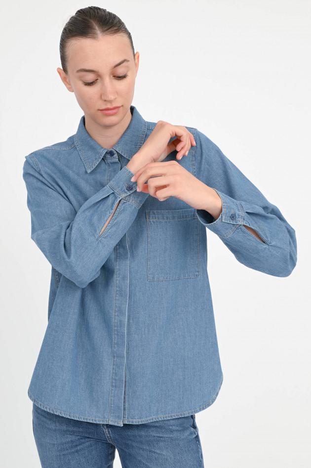 Juvia Jeanshemd in Medium Blue