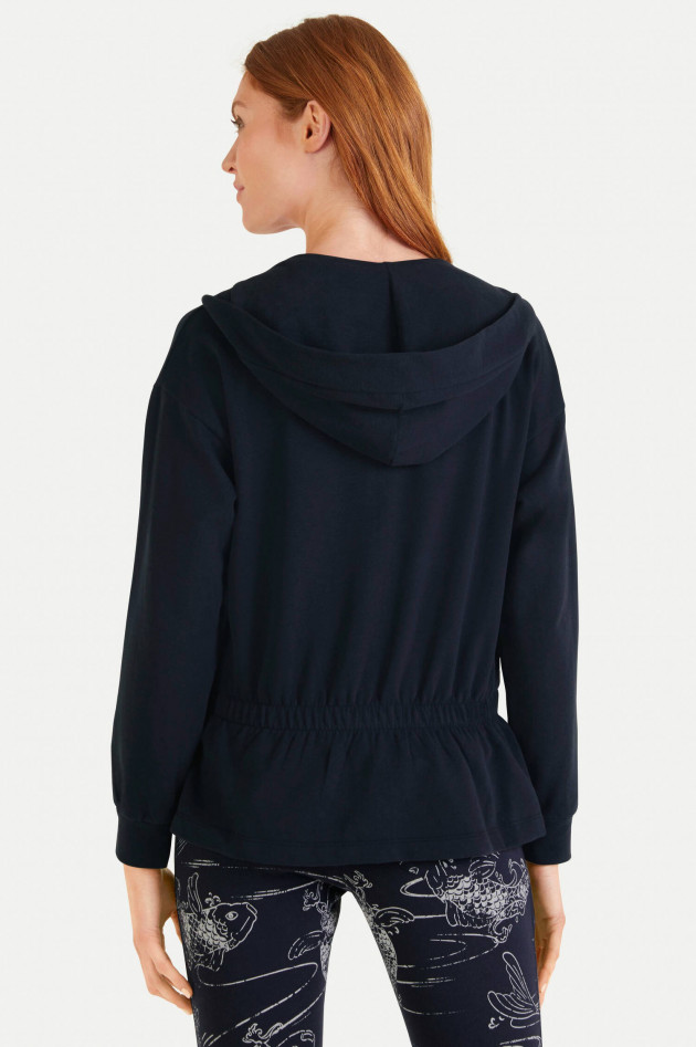 Juvia Sweat-Jacke mit Kapuze in Navy