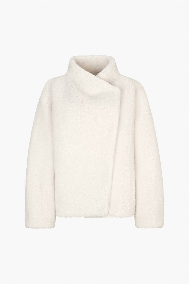 Juvia Teddy-Jacke BEATRIX in Creme