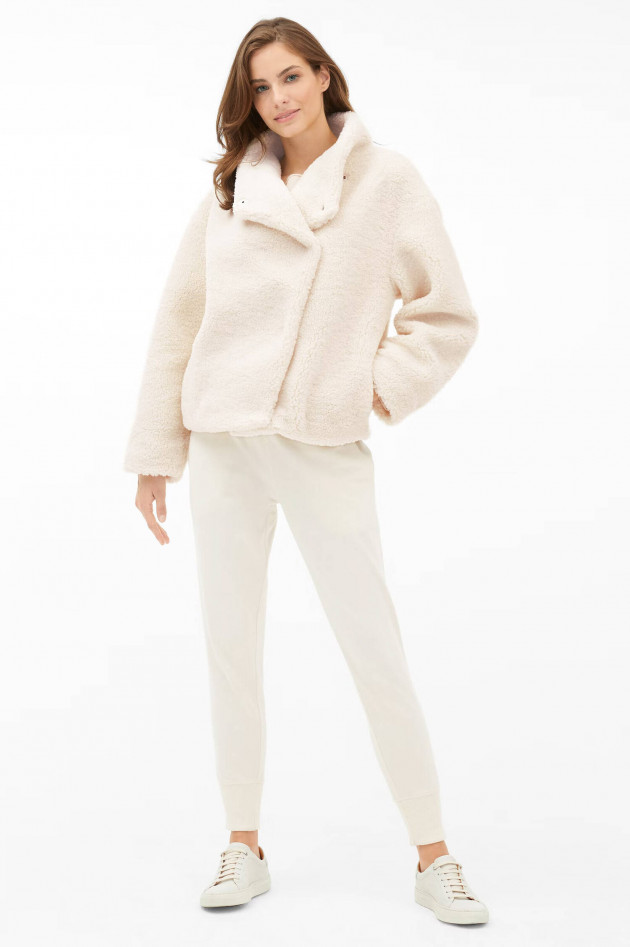 Juvia Teddy-Jacke BEATRIX in Creme