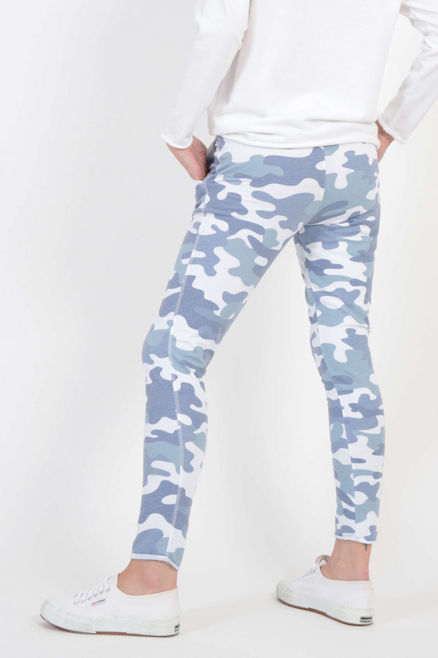 Juvia Jogginghose Camouflage gemustert in Mint/Weiß