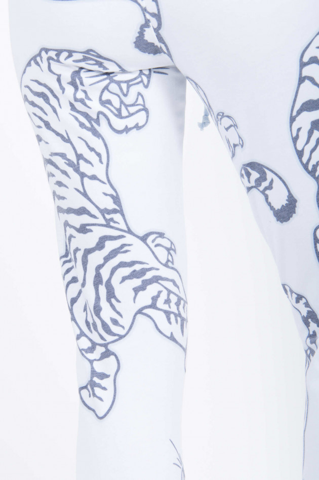 Juvia Sweatpants mit Tigerdruck in Weiß