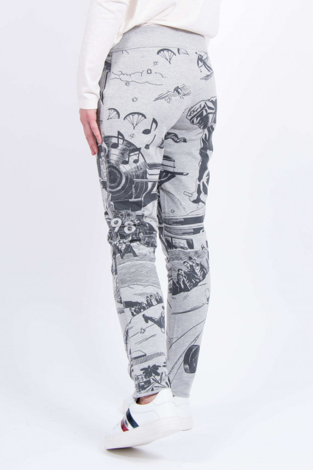 Juvia Sweatpants mit Allover-Print in Grau