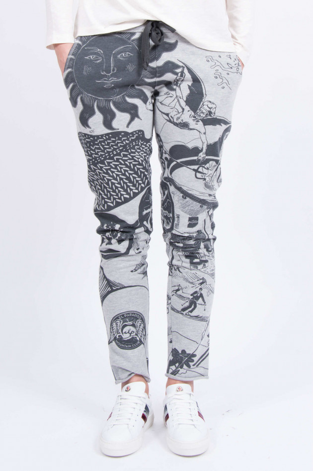 Juvia Sweatpants mit Allover-Print in Grau