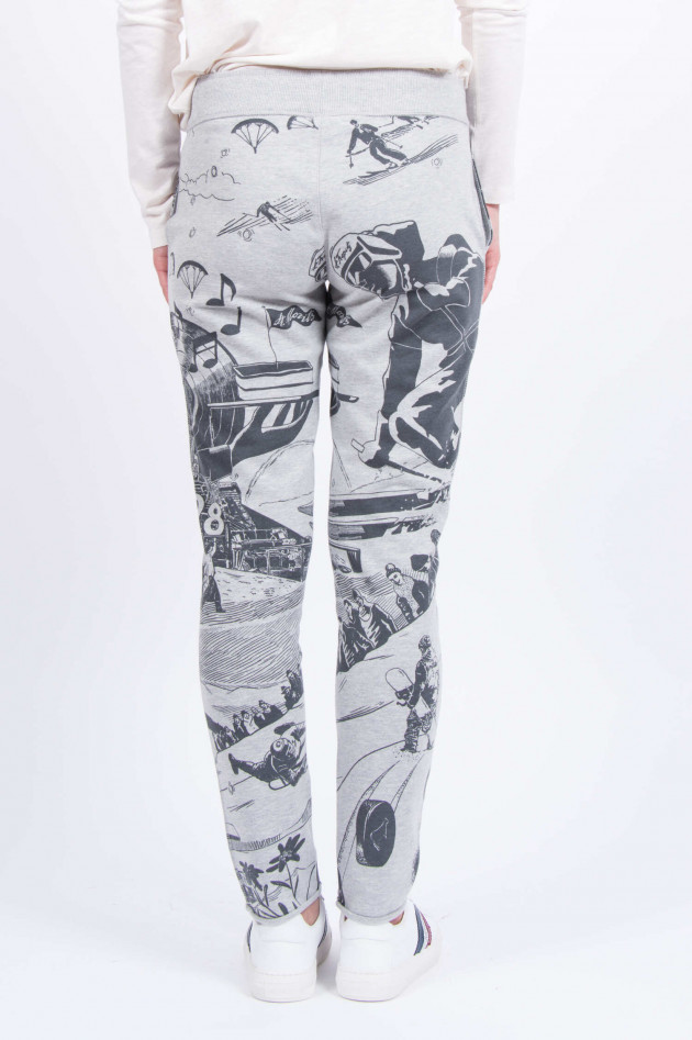 Juvia Sweatpants mit Allover-Print in Grau