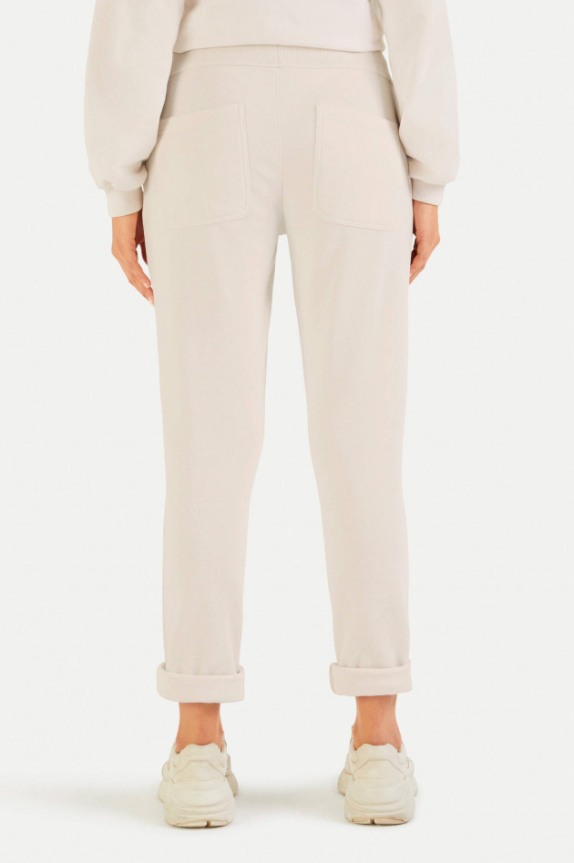 Juvia Relaxed Fit Sweatpants in Creme