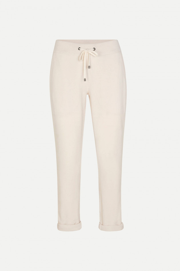 Juvia Relaxed Fit Sweatpants in Creme