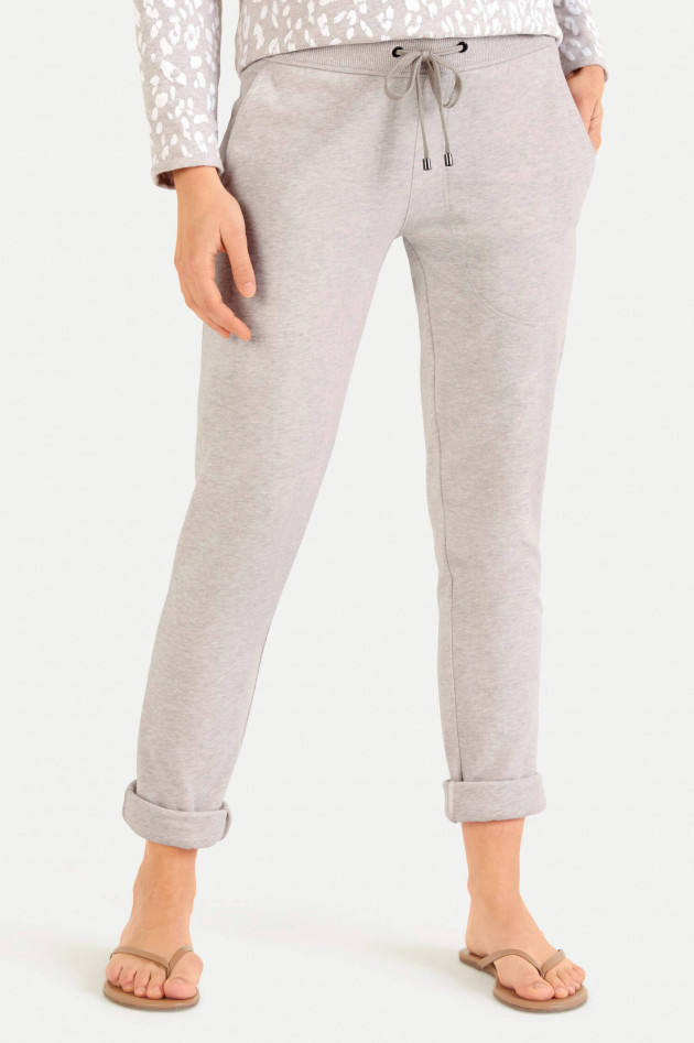 Juvia Relaxed Fit Sweatpants in Beige meliert