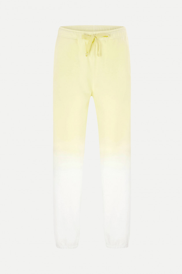 Juvia Dip-Dye Sweatpants in Gelb/Weiß