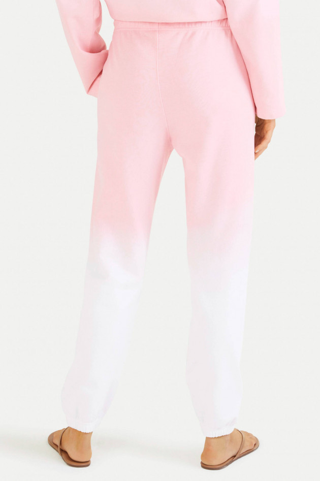 Juvia Dip-Dye Sweatpants in Rosa/Weiß