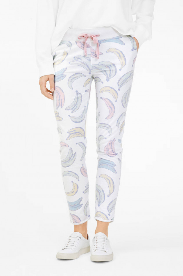 Juvia Sweatpants mit Bananen-Print in Multicolor