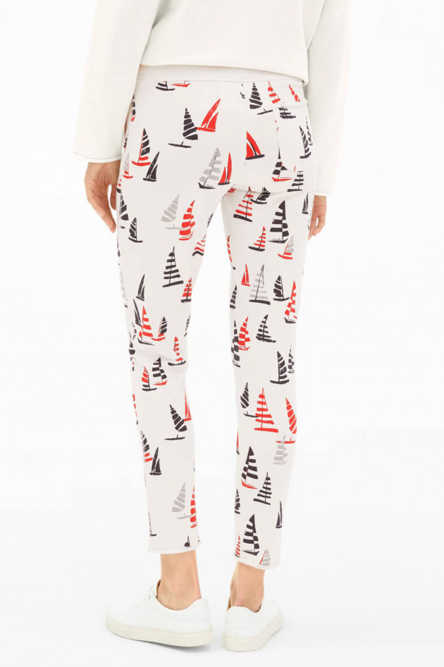 Juvia Sweatpants SAILING BOATS in Creme