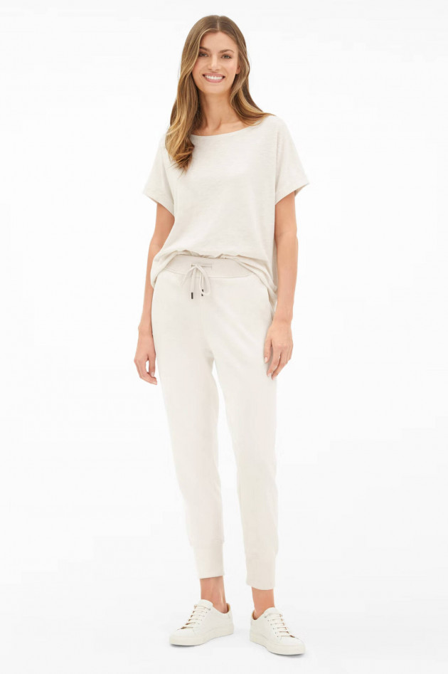 Juvia Relaxed Fit Sweatpants in Creme