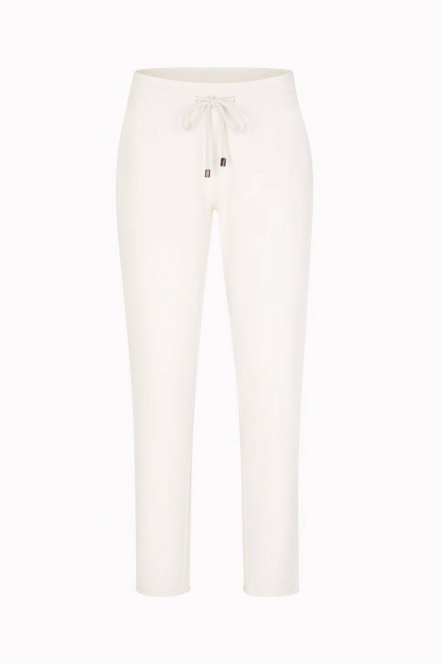 Juvia Slim Fit Sweatpants in Creme