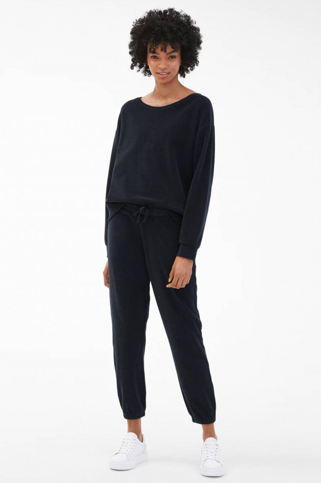 Juvia Frottee-Sweatpants ADELINA in Midnight